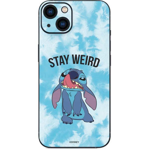 Disney Lilo and Stitch Stay Weird iPhone 15 Skin