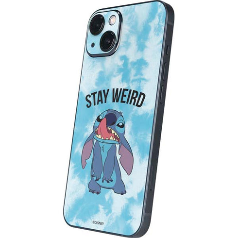 Disney Lilo and Stitch Stay Weird iPhone 15 Skin