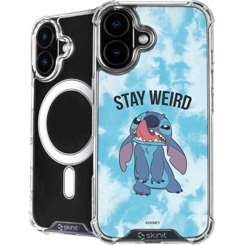 Disney Lilo and Stitch Stay Weird iPhone 16 MagSafe Case