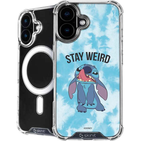 Disney Lilo and Stitch Stay Weird iPhone 16 Plus MagSafe Case