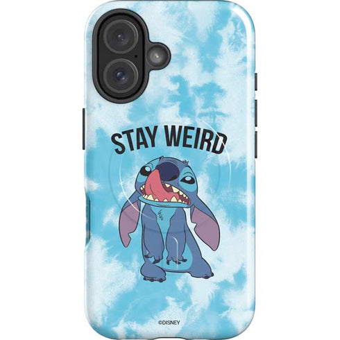 Disney Lilo and Stitch Stay Weird iPhone 16 Plus Magsafe Impact Case
