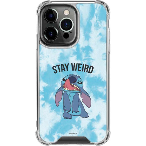 Disney Lilo and Stitch Stay Weird iPhone 16 Pro Clear Case