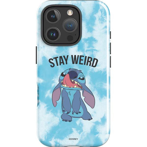 Disney Lilo and Stitch Stay Weird iPhone 16 Pro Impact Case
