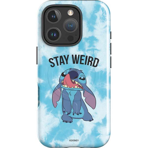 Disney Lilo and Stitch Stay Weird iPhone 16 Pro Magsafe Impact Case