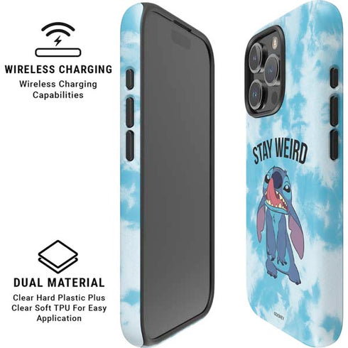 Disney Lilo and Stitch Stay Weird iPhone 16 Pro Magsafe Impact Case