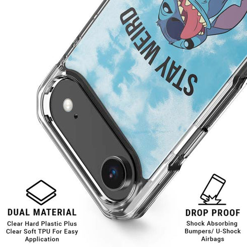 Disney Lilo and Stitch Stay Weird iPhone 17 Air Clear Case