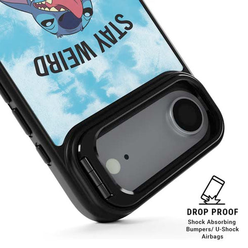 Disney Lilo and Stitch Stay Weird iPhone 17 Air Kickstand Case