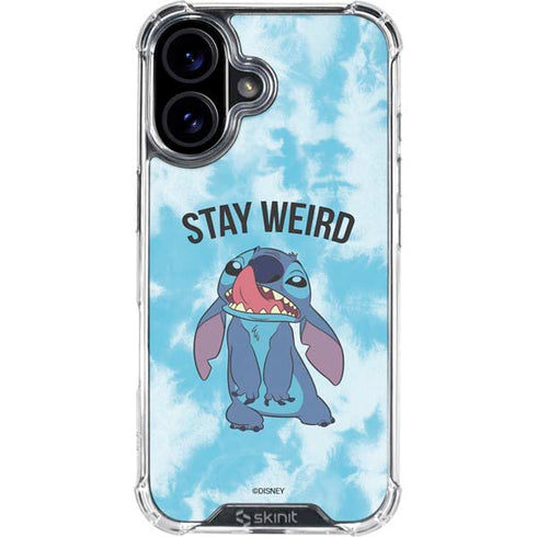Disney Lilo and Stitch Stay Weird iPhone 17 Clear Case