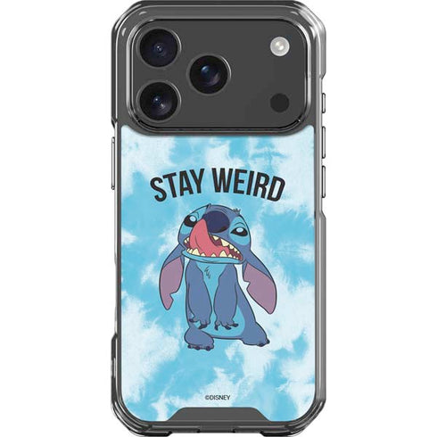 Disney Lilo and Stitch Stay Weird iPhone 17 Pro Clear Case
