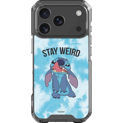 Disney Lilo and Stitch Stay Weird iPhone 18 Pro Clear Case
