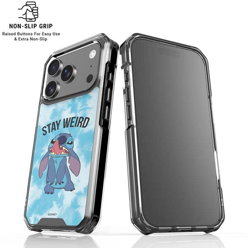 Disney Lilo and Stitch Stay Weird iPhone 18 Pro Clear Case