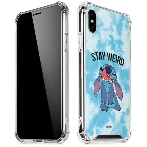 Disney Lilo and Stitch Stay Weird iPhone X/XS Clear Case
