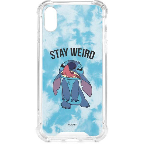 Disney Lilo and Stitch Stay Weird iPhone XS Clear Case