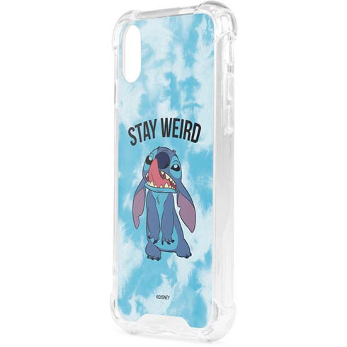 Disney Lilo and Stitch Stay Weird iPhone XS Clear Case