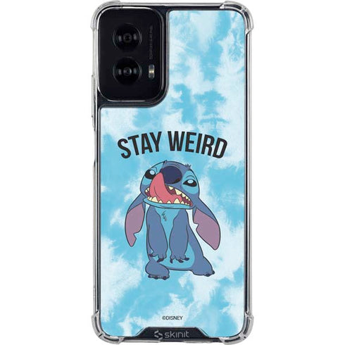 Disney Lilo and Stitch Stay Weird Moto G Power 5G (2024) Clear Case