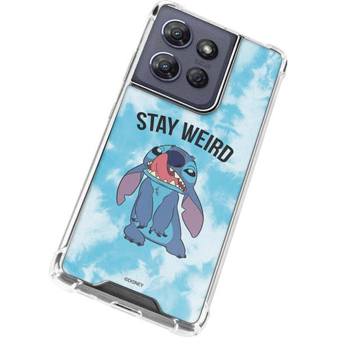 Disney Lilo and Stitch Stay Weird Moto G Power 5G (2025) Clear Case