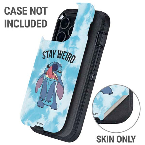 Disney Lilo and Stitch Stay Weird Otterbox Defender iPhone Skin