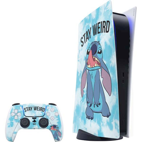 Disney Lilo and Stitch Stay Weird PlayStation PS5 Skins