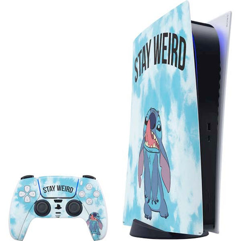 Disney Lilo and Stitch Stay Weird PlayStation PS5 Skins