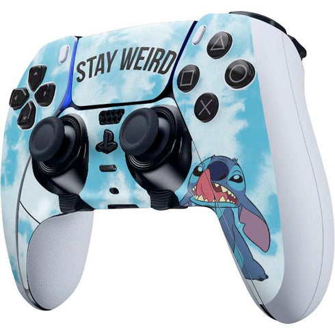 Disney Lilo and Stitch Stay Weird PS5 DualSense Edge Pro Controller Skin