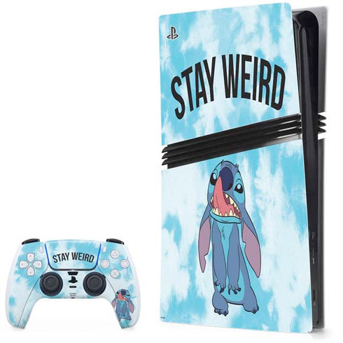 Disney Lilo and Stitch Stay Weird PS5 Pro Bundle Skin