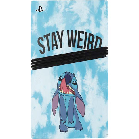 Disney Lilo and Stitch Stay Weird PS5 Pro Console Skin