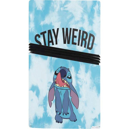 Disney Lilo and Stitch Stay Weird PS5 Pro Console Skin