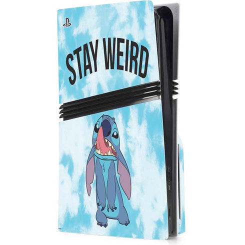 Disney Lilo and Stitch Stay Weird PS5 Pro Disk Console Skin