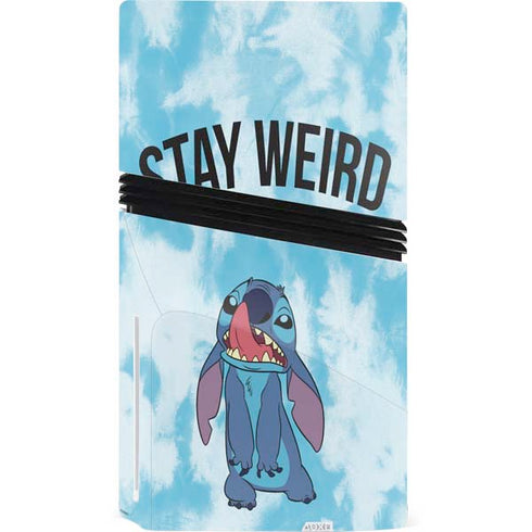 Disney Lilo and Stitch Stay Weird PS5 Pro Disk Console Skin