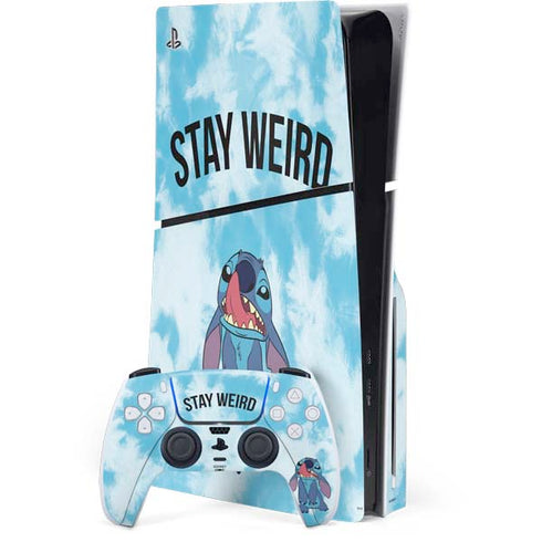 Disney Lilo and Stitch Stay Weird PlayStation PS5 Skins