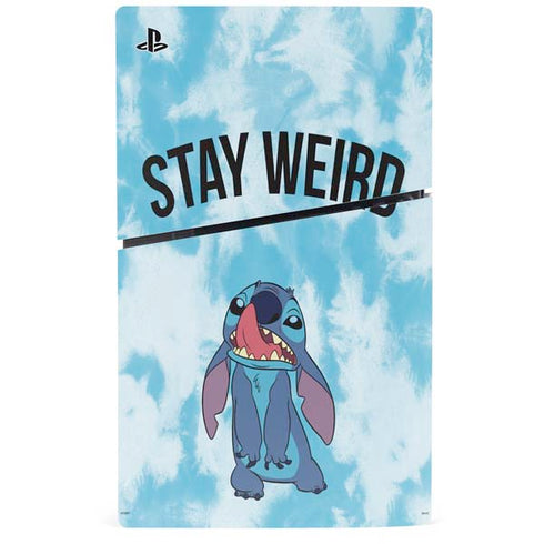 Disney Lilo and Stitch Stay Weird PS5 Slim Digital Edition Console Skin