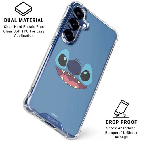 Disney Lilo and Stitch Close Galaxy S25 Plus Clear Case
