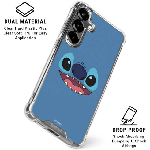 Disney Lilo and Stitch Close Galaxy S26 Clear Case