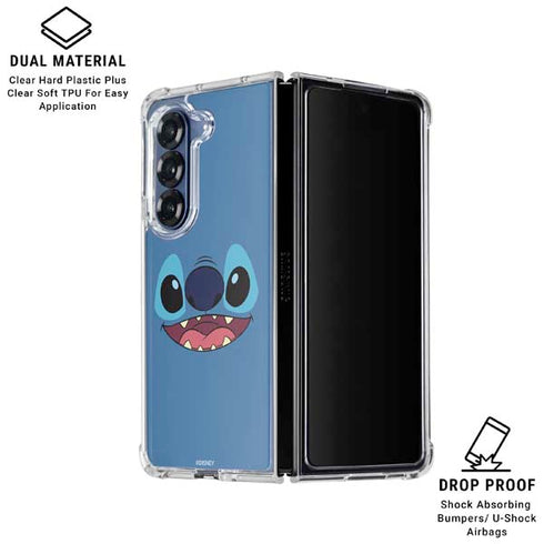 Disney Lilo and Stitch Close Galaxy Z Fold6 Clear Case