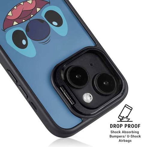 Disney Lilo and Stitch Close iPhone 15 Plus Kickstand Case