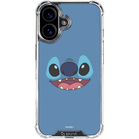 Disney Lilo and Stitch Close iPhone 16 Plus Clear Case