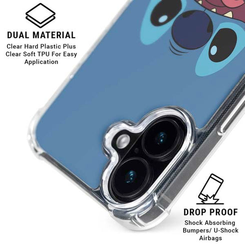 Disney Lilo and Stitch Close iPhone 17 Clear Case