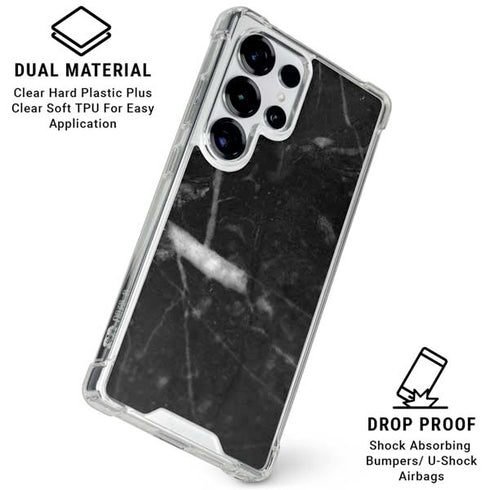 Stone Black Galaxy S25 Ultra Clear Case