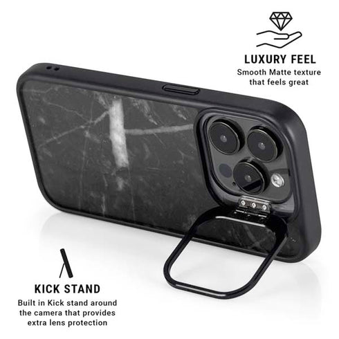Stone Black iPhone 14 Pro Kickstand Case