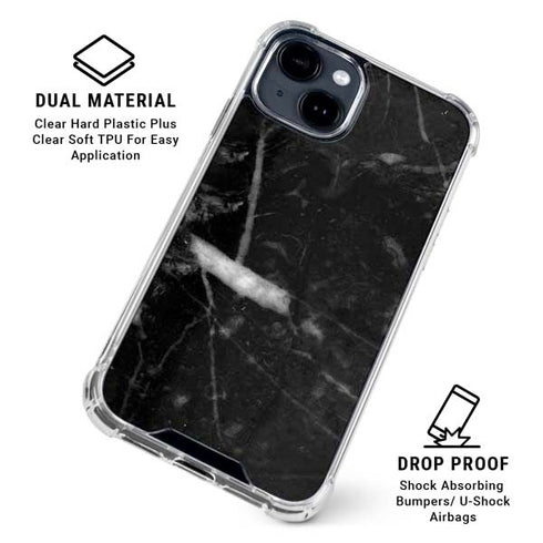 Stone Black iPhone 15 Clear Case