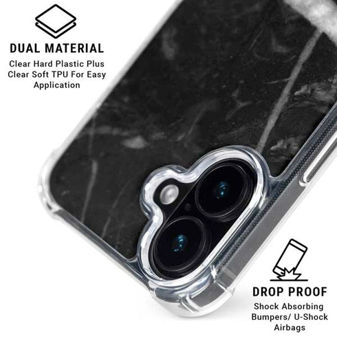 Stone Black iPhone 16 Clear Case