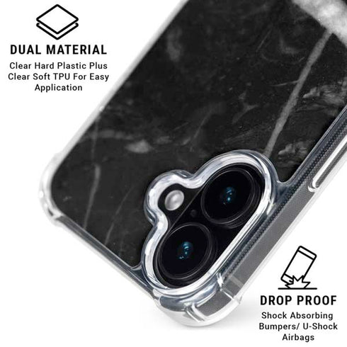 Stone Black iPhone 16 Plus Clear Case