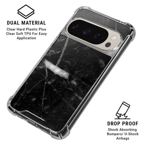 Stone Black Pixel 9/9 Pro Clear Case