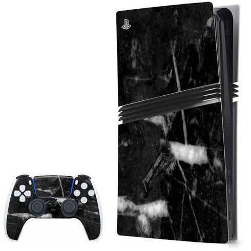 Stone Black PlayStation PS5 Skins