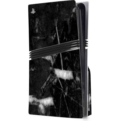 Stone Black PS5 Pro Disk Console Skin