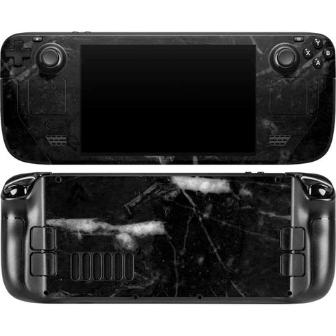 Stone Black Steam Deck Handheld Gaming Computer OLED Skin