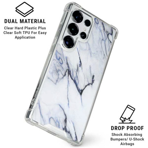 Stone Blue Galaxy S25 Ultra Clear Case