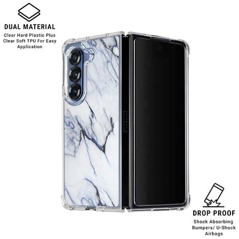 Stone Blue Galaxy Z Fold6 Clear Case