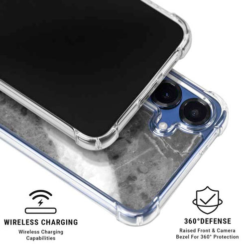 Stone Grey Galaxy S25 Clear Case
