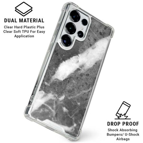 Stone Grey Galaxy S25 Ultra Clear Case